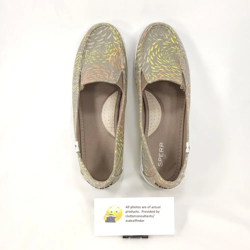 Sperry Top Sider Slip On Casual Loafer Shoe Womens Size 7 STS95830 Gray